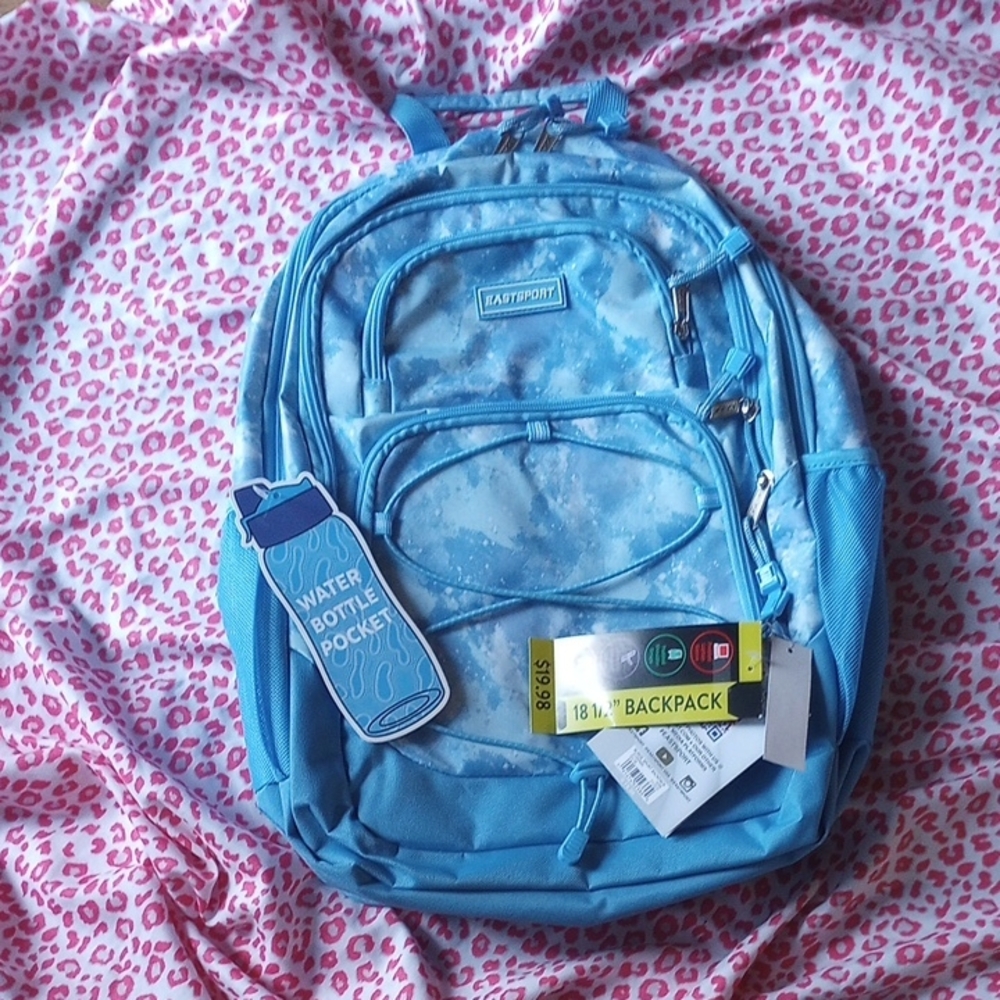 Patterned Blue Kids Backpack by Eastsport